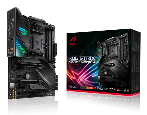ASUS ROG Strix X570-F Gaming, AMD, Socket AM4, AMD Ryzen 2000 Series, AMD Ryzen 3000 Series, DDR4-SDRAM, 128 GB, DIMM